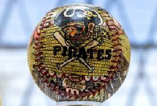 Hand-painted baseballs on display - Mon Valley Independent