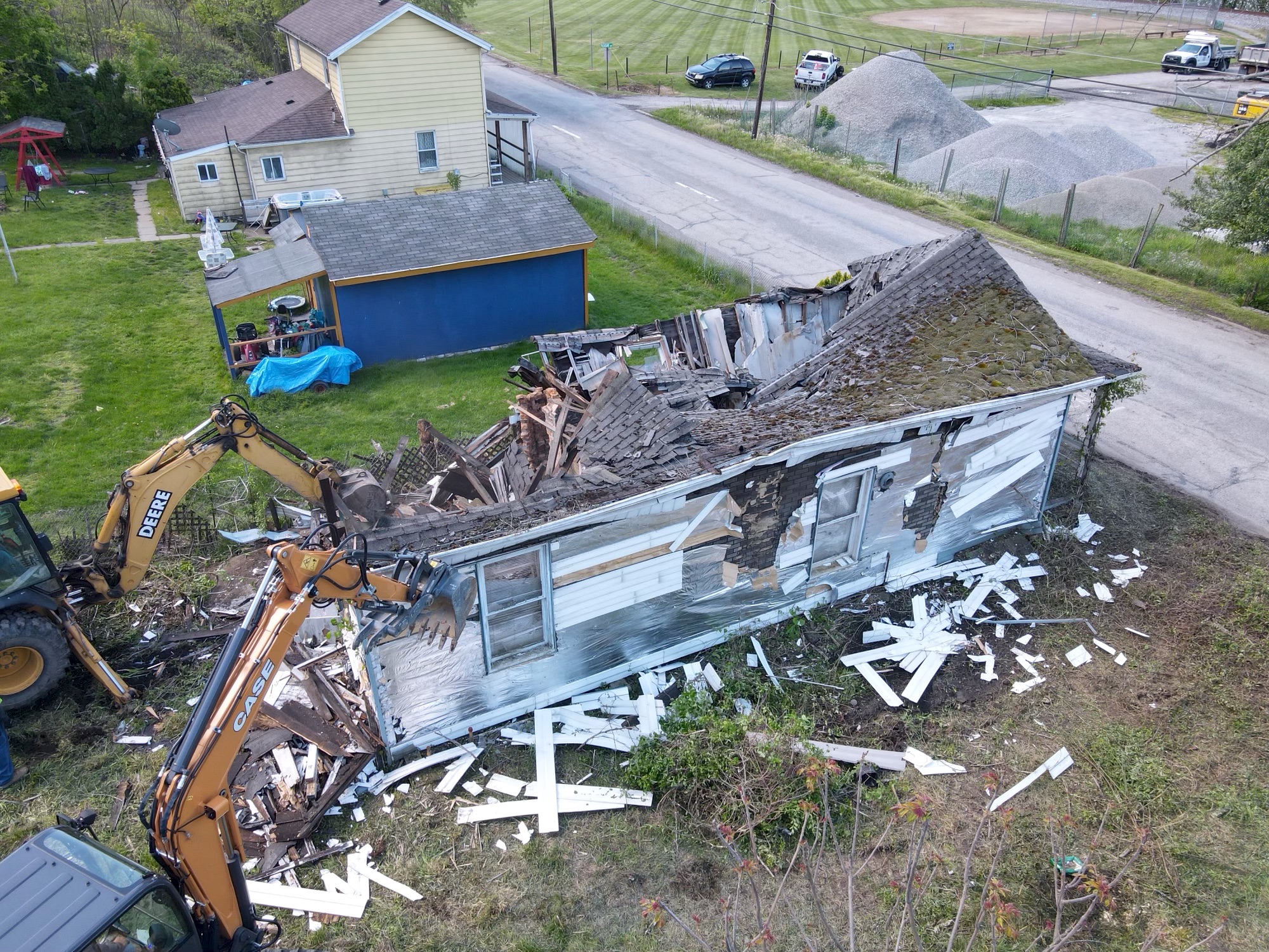 Two blighted homes brought down in Rostraver Twp. Mon Valley Independent