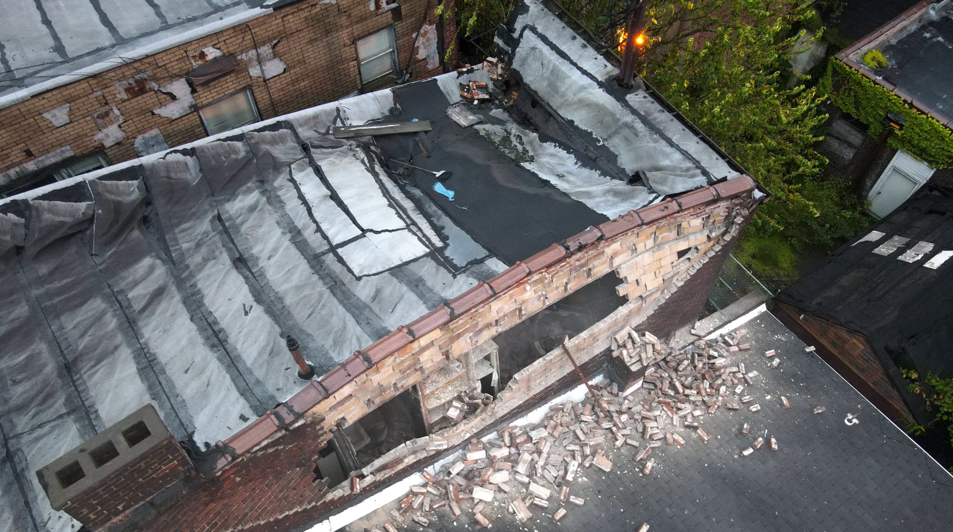 Abandoned Monessen building collapsing Mon Valley Independent