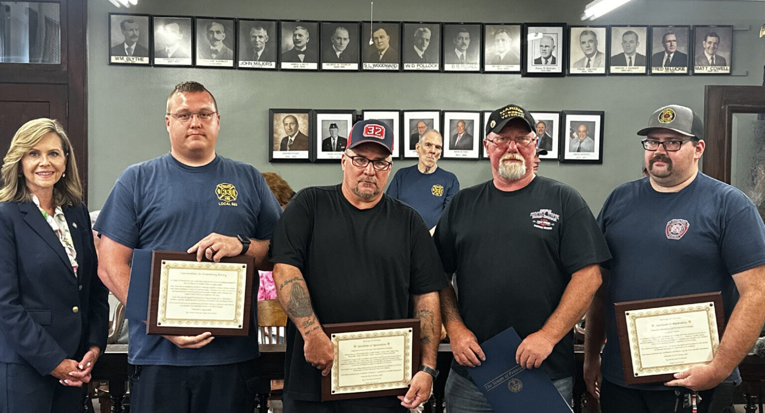 Hometown heroes honored in Charleroi for saving man’s life Mon Valley