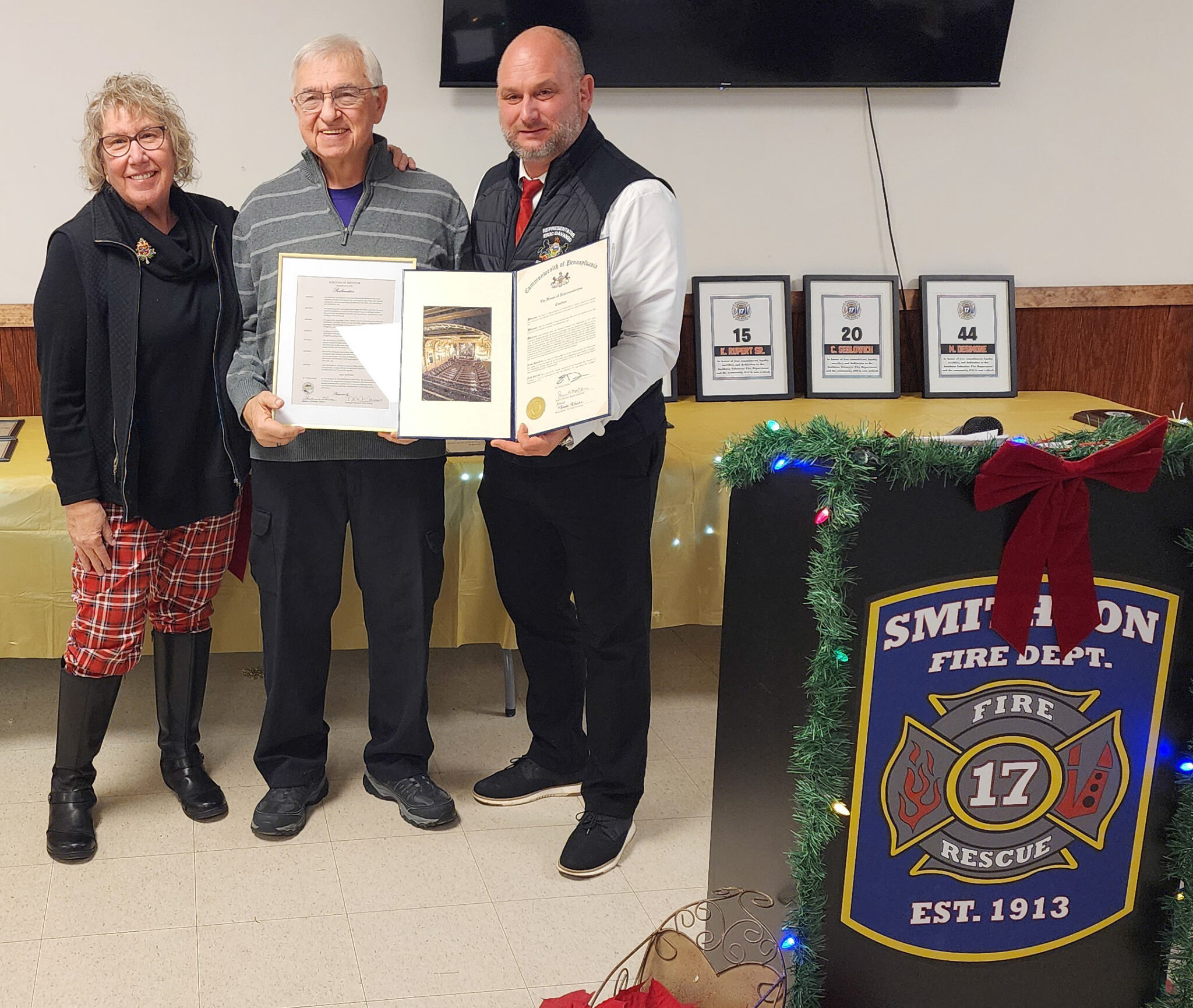 Smithton fire chief honored for 50 years of service Mon Valley