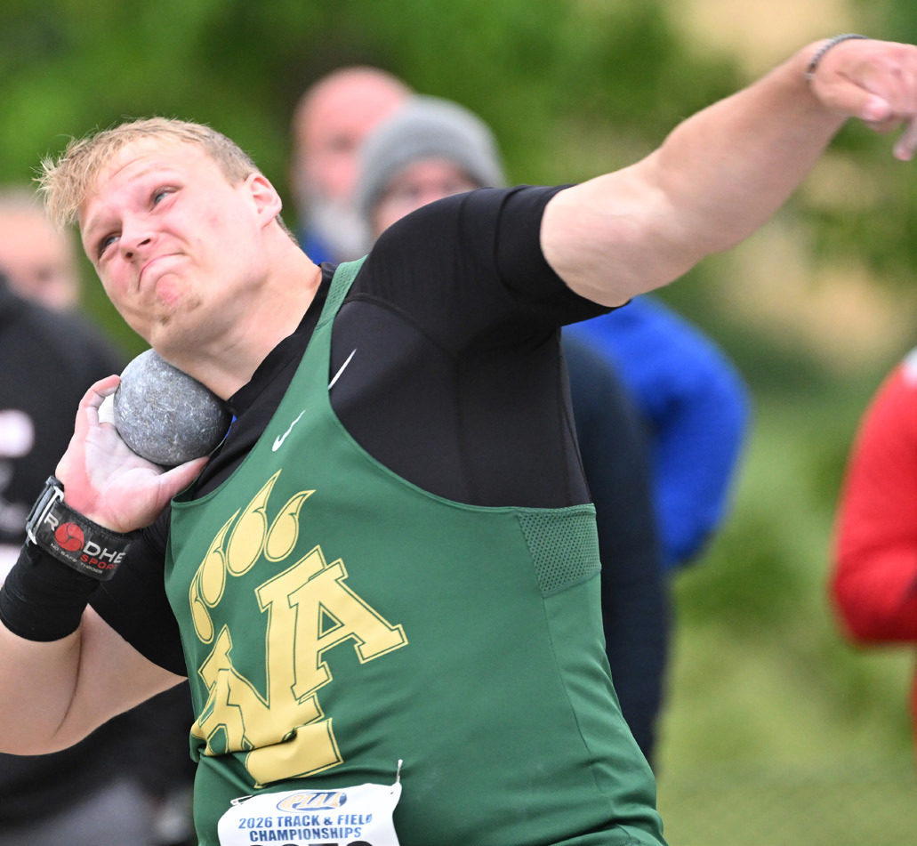 Kent finishes 5th in shot put